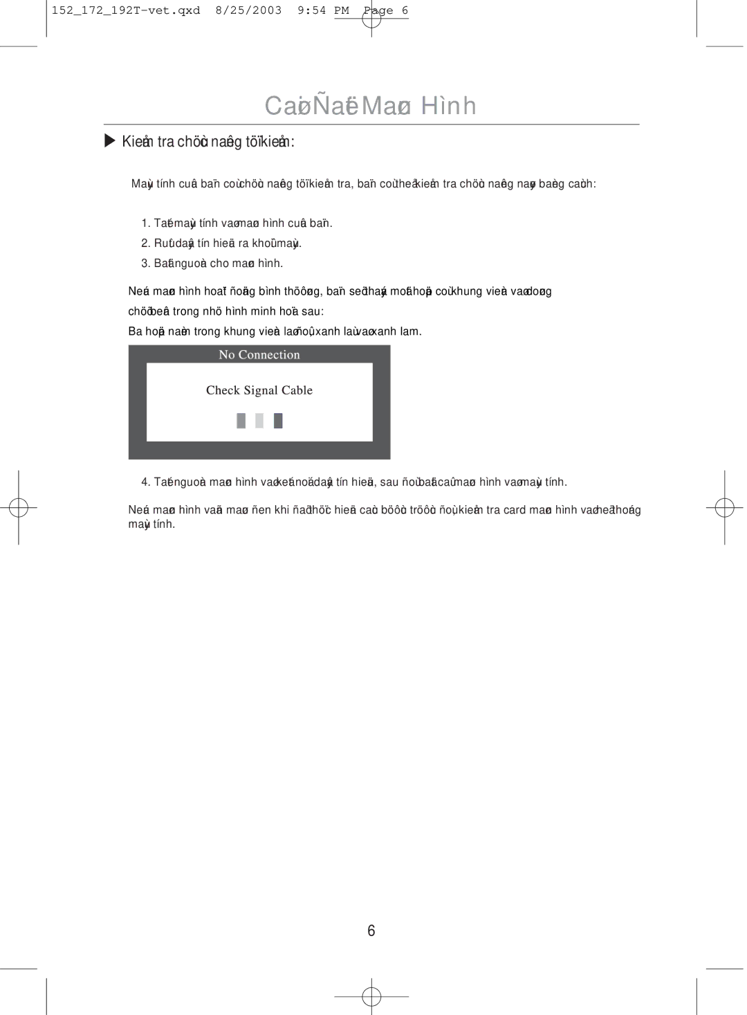 Samsung MO17PSDS/VNT, MO17PSDSV/VNT, MO19PSDSV/VNT manual Kieåm tra chöùc naêng töï kieåm 