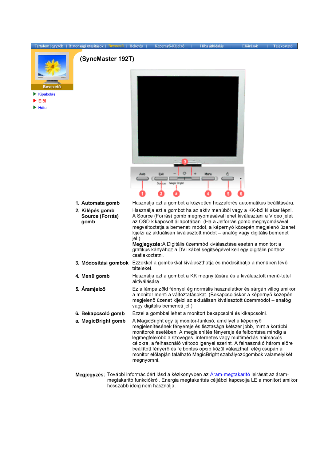 Samsung MO19ESDS/EDC, MO19PSZS/EDC, MO19PSDS/EDC manual SyncMaster 192T 