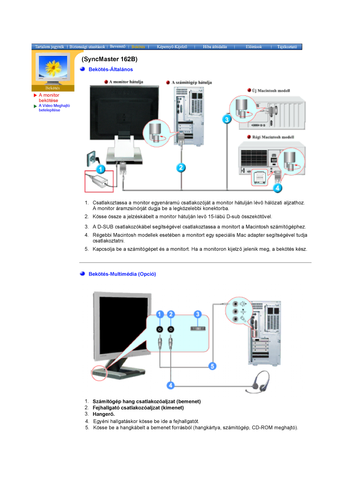 Samsung MO19ESDS/EDC, MO19PSZS/EDC, MO19PSDS/EDC manual SyncMaster 162B 