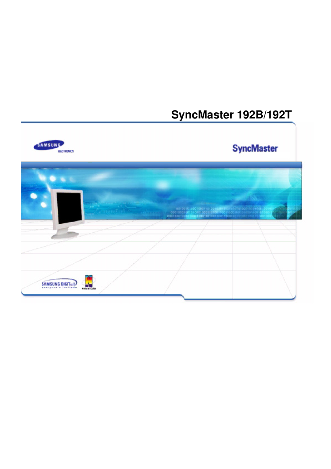 Samsung MO19PSZS/EDC manual SyncMaster 192B/192T 