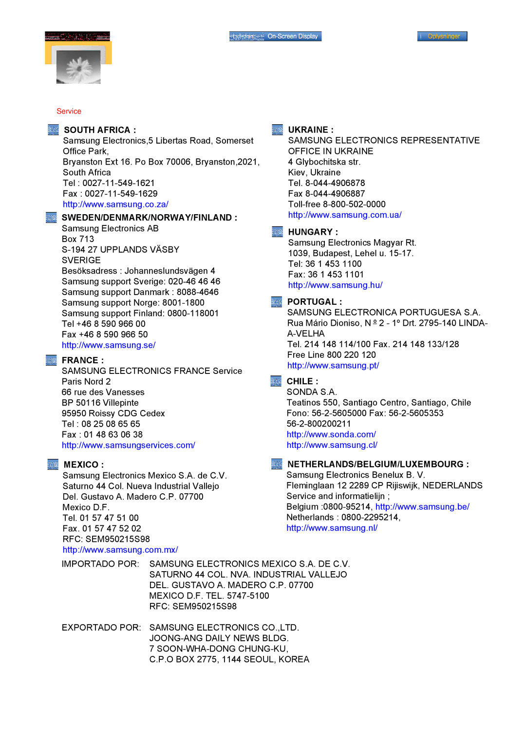 Samsung MO19PSZS/EDC manual Ukraine 