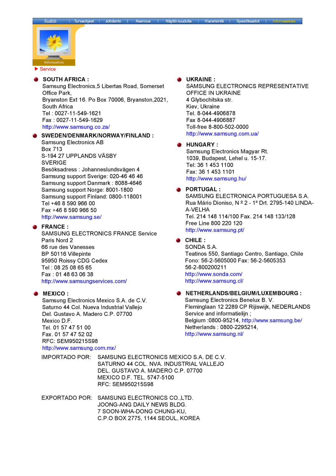 Samsung MO19PSZS/EDC manual Ukraine 