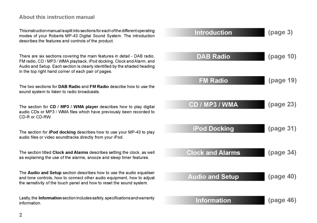 Samsung MP-43 manual 