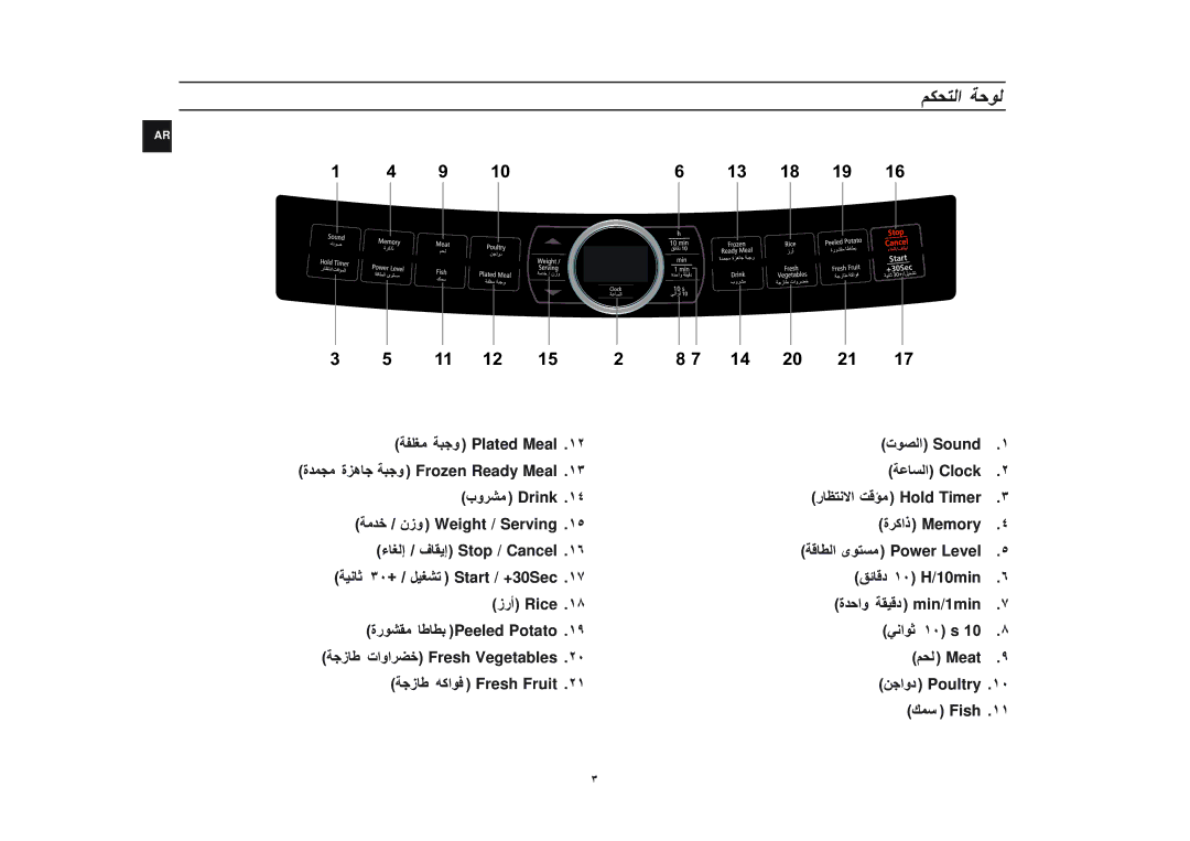 Samsung MW8113ST/ZAM, MR123C/ZAM manual Plated Meal Sound Frozen Ready Meal Clock Drink 