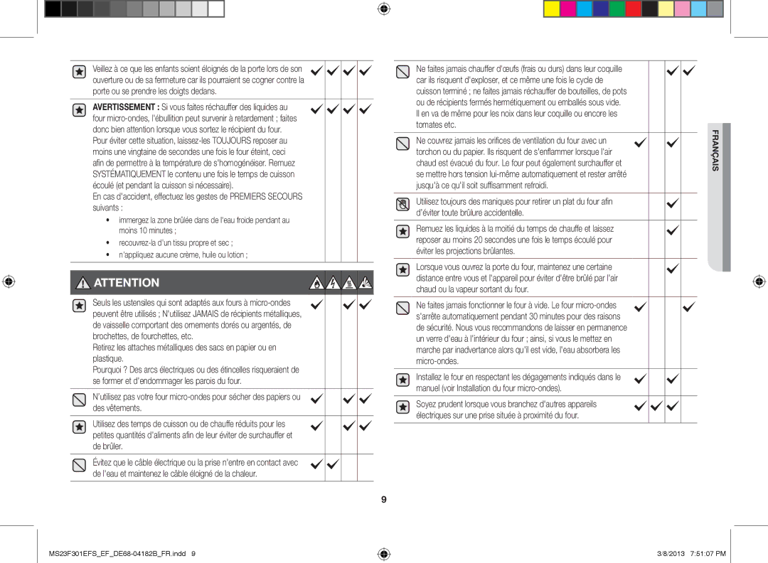 Samsung MS23F300EAK/EF manual Français 