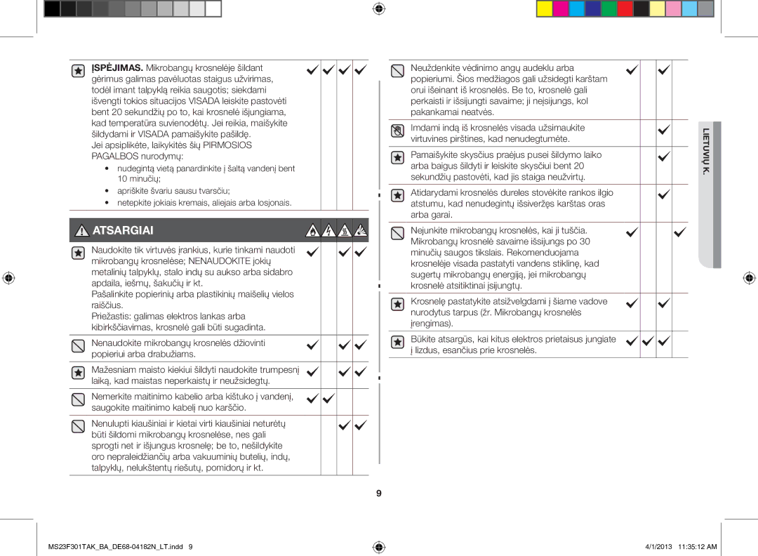 Samsung MS23F301TAK/BA manual Jei apsiplikėte, laikykitės šių Pirmosios Pagalbos nurodymų 