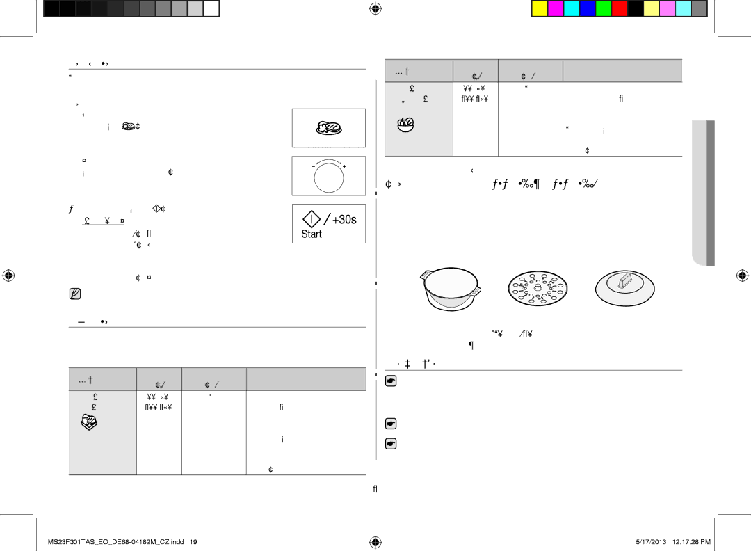 Samsung MS23F301TAS/OL manual PoužíváNí FuNkCE můJ TAlíř, ProgrAmy FuNkCE můJ TAlíř, Podmínky Použití, Stiskněte tlačítko 