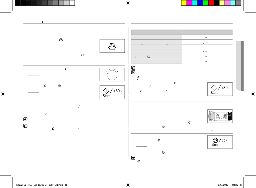 Samsung MS23F301TFK/EO manual CookING/rEHEaTING, PoWEr LEvELS, AdjUSTING the cookING TImE, SToppING the cookING, Result 