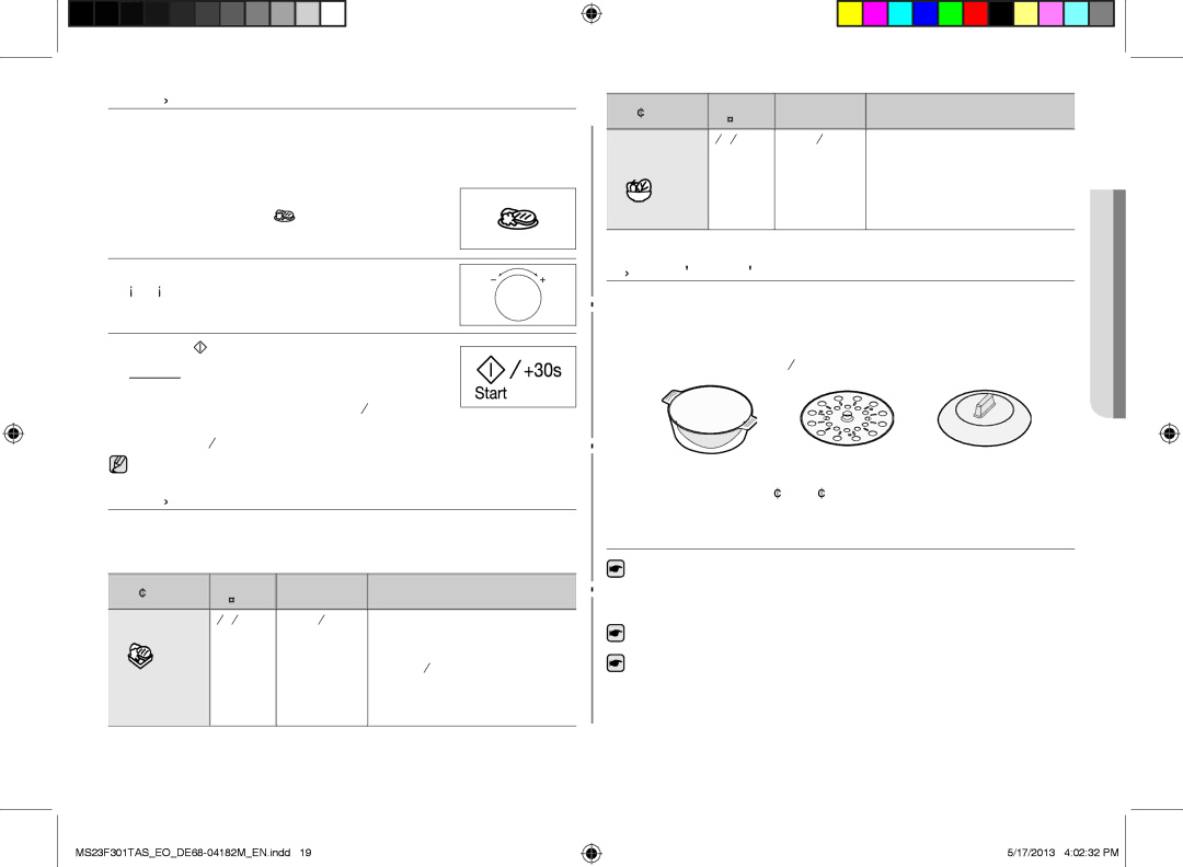 Samsung MS23F301TAS/EO, MS23F301TAS/OL, MS23F301TFK/EO manual Using the my pLaTE fEaTUrE, Using the my pLaTE proGrammES 