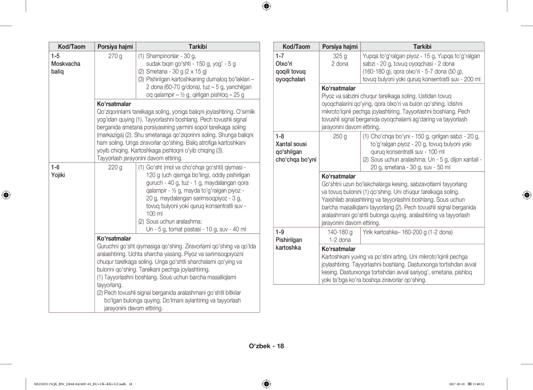 Samsung MS23H3115QK/BW manual Korsatmalar 