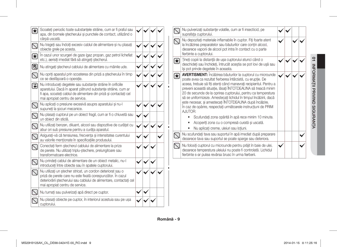 Samsung MS23H3125AK/OL manual Privind, Ajutor 