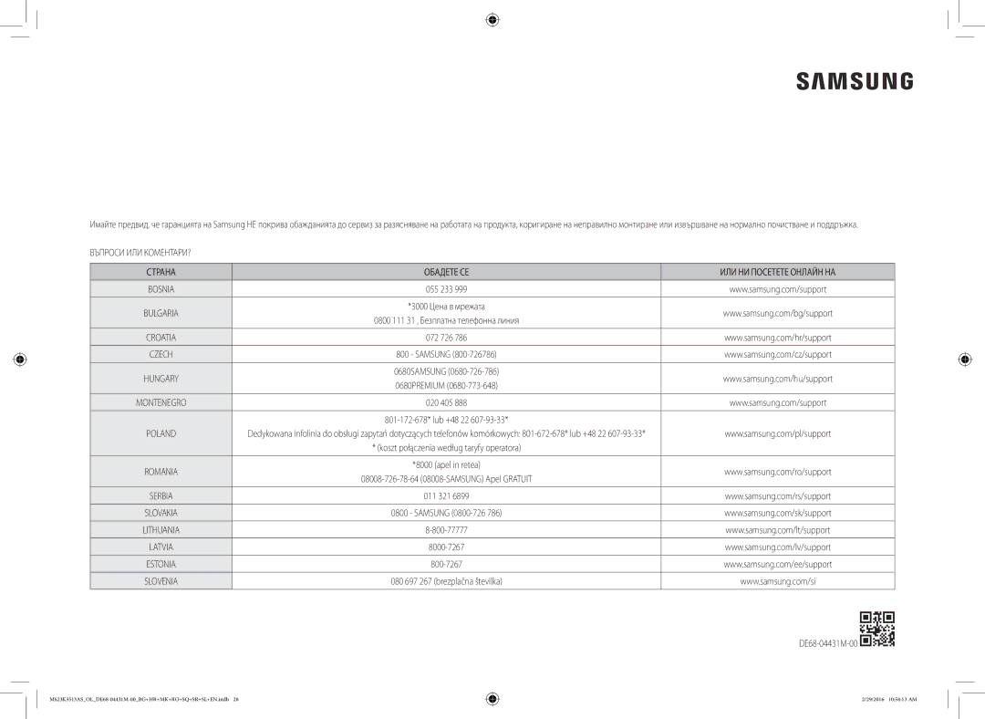 Samsung MS23K3513AK/OL, MS23K3513AK/EG manual Poland 