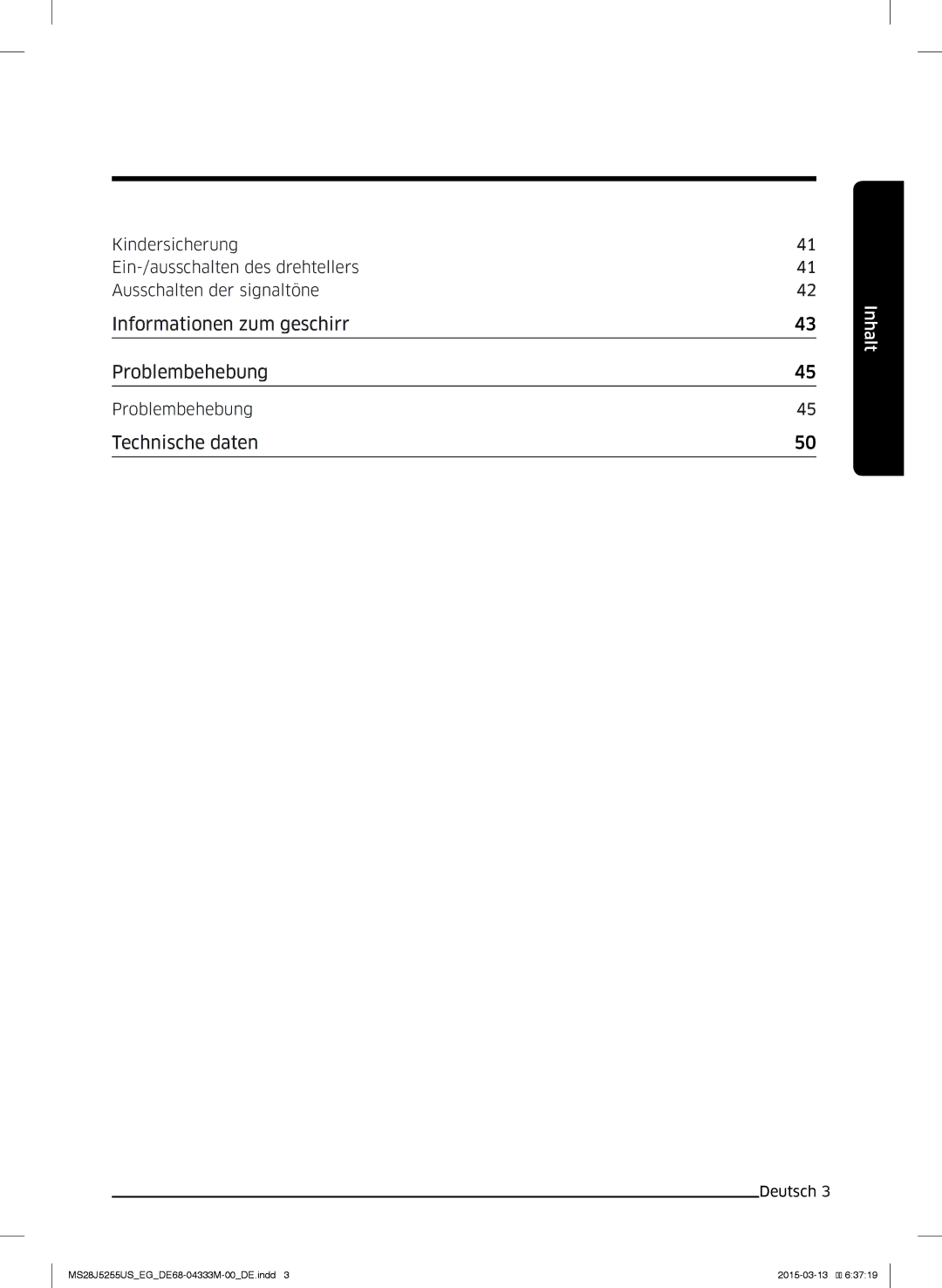 Samsung MS28J5255UB/EG, MS28J5255UB/EF manual Informationen zum geschirr Problembehebung 