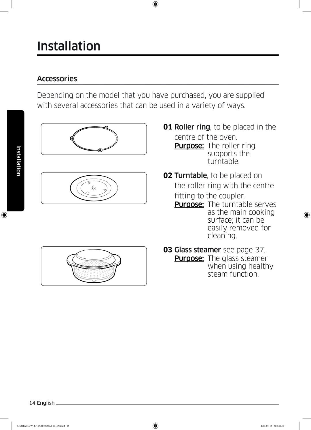 Samsung MS28J5255UB/EF, MS28J5255UB/EG, MS28J5255US/EF, MS28J5255UW/EF manual Installation 