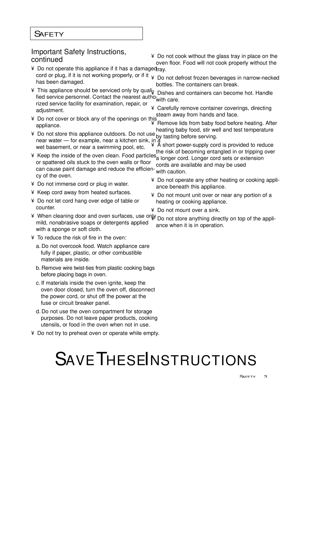 Samsung MS5797G, MS7797G, MS5796W Important Safety Instructions, Dishes and containers can become hot. Handle with care 