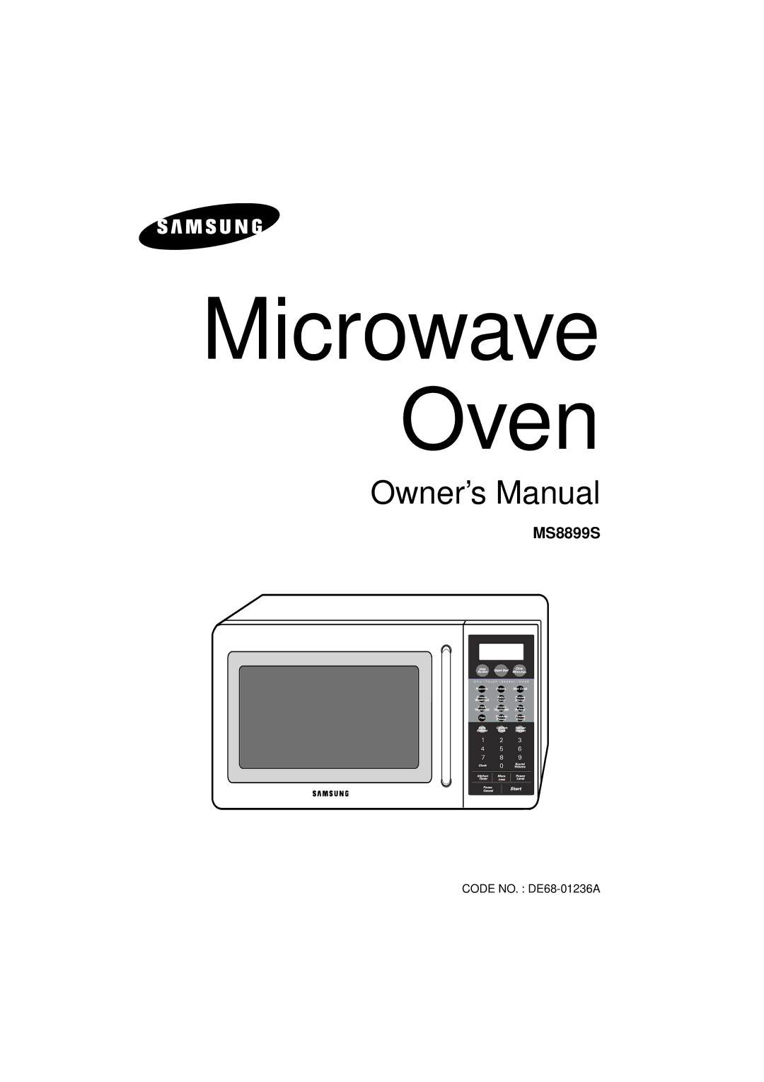 Samsung MS8899S manual Microwave Oven 