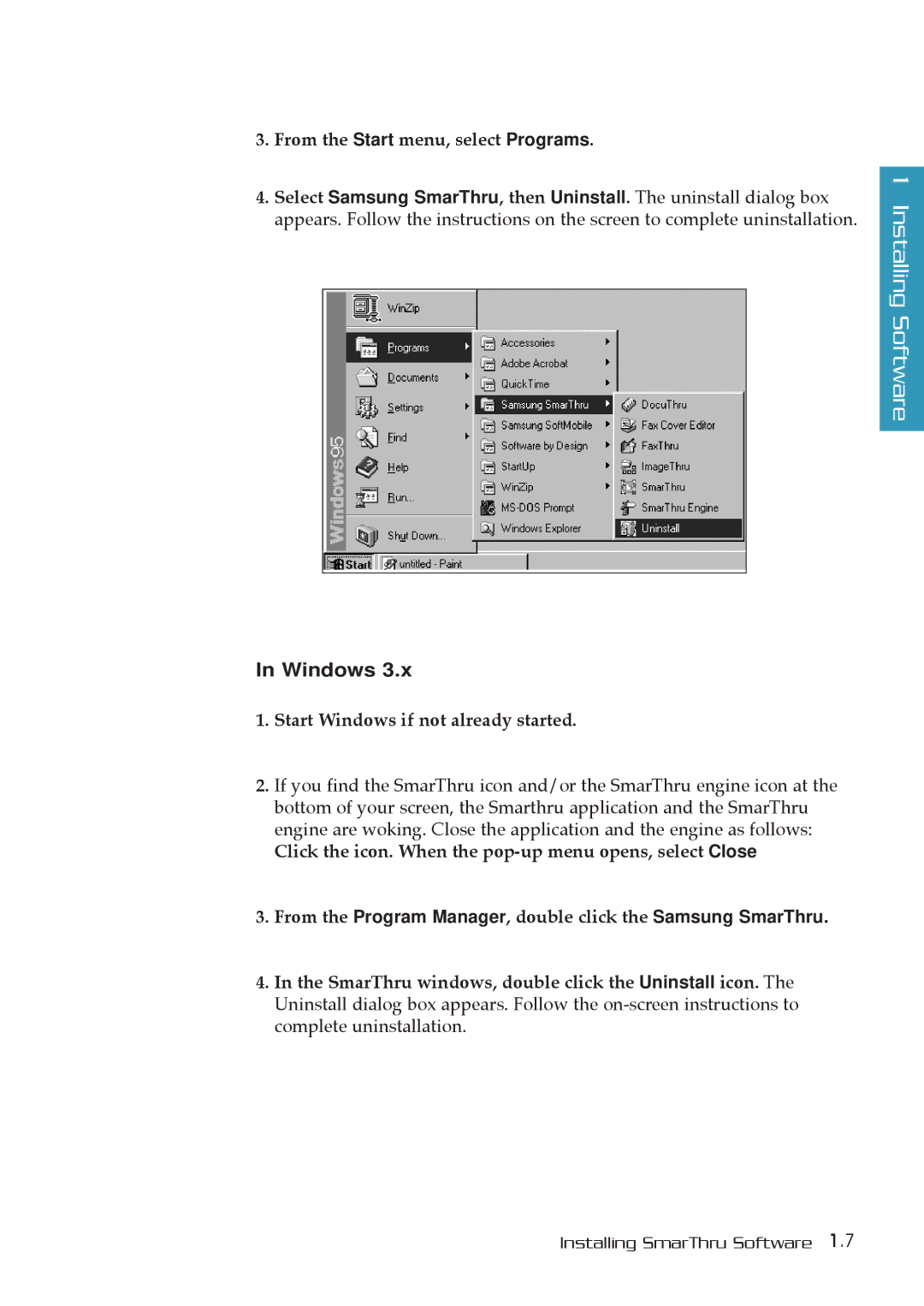 Samsung MSYS 5200 manual Windows 