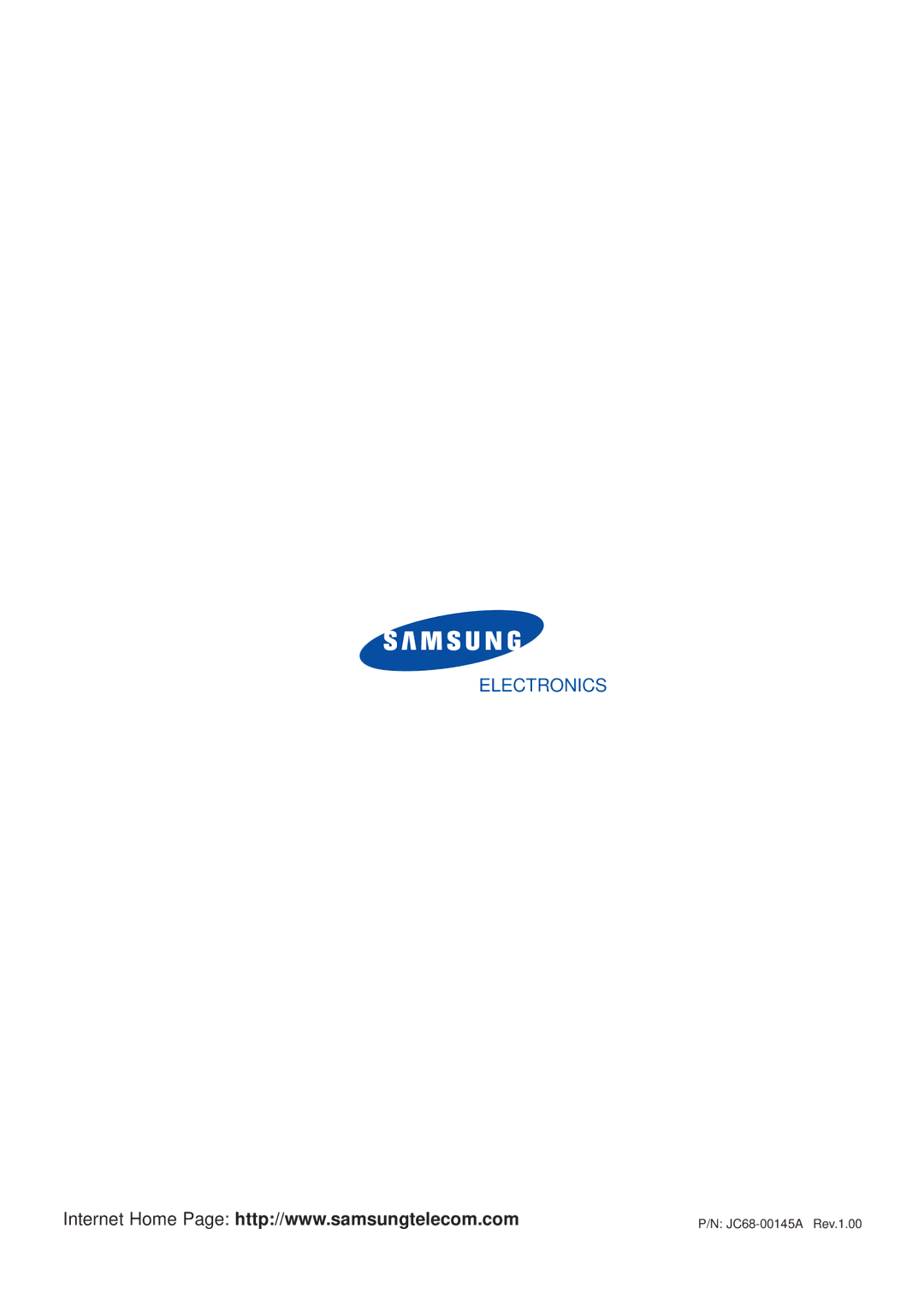 Samsung MSYS 5200 manual JC68-00145A Rev.1.00 