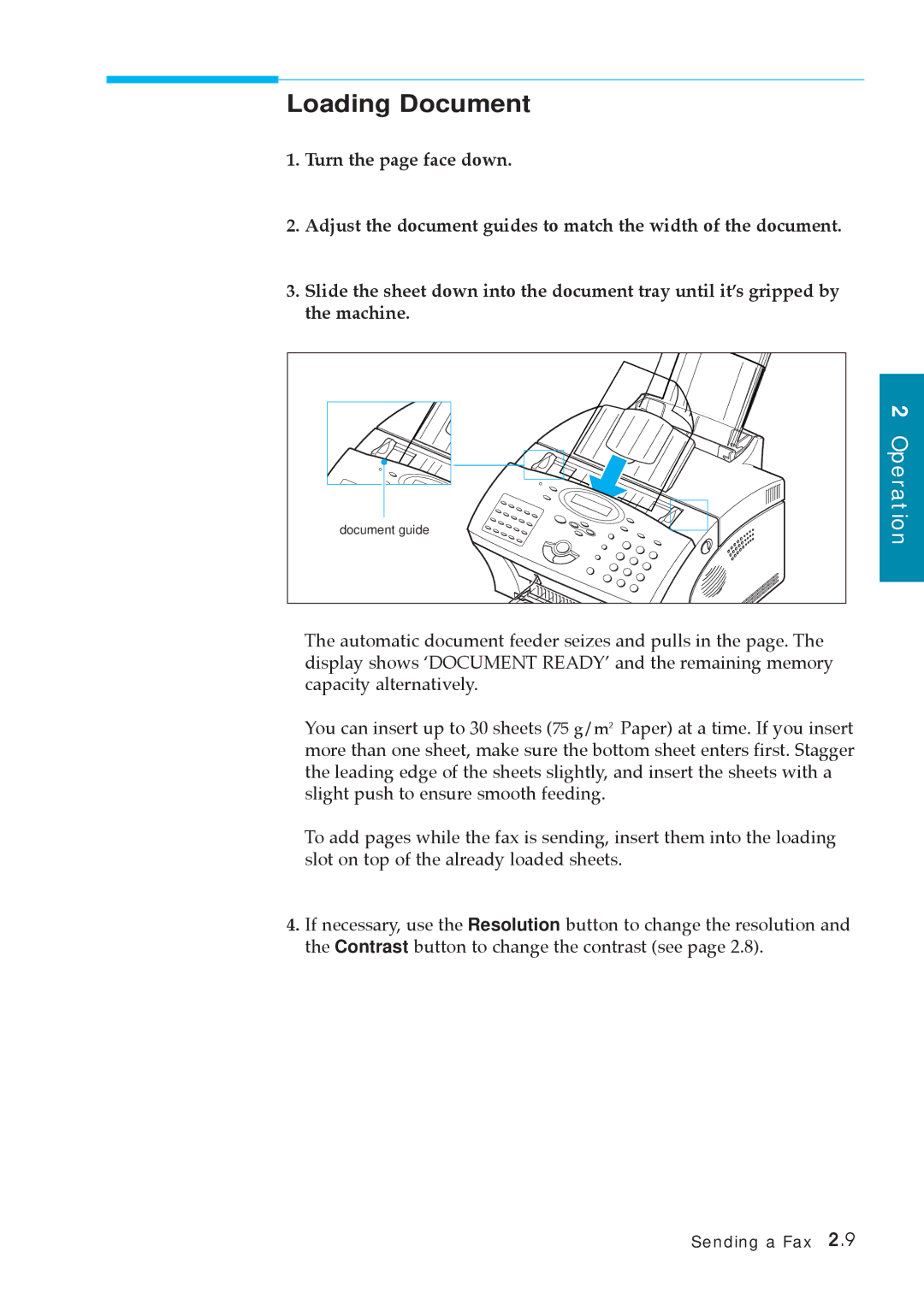 Samsung MSYS 5200 manual Loading Document 