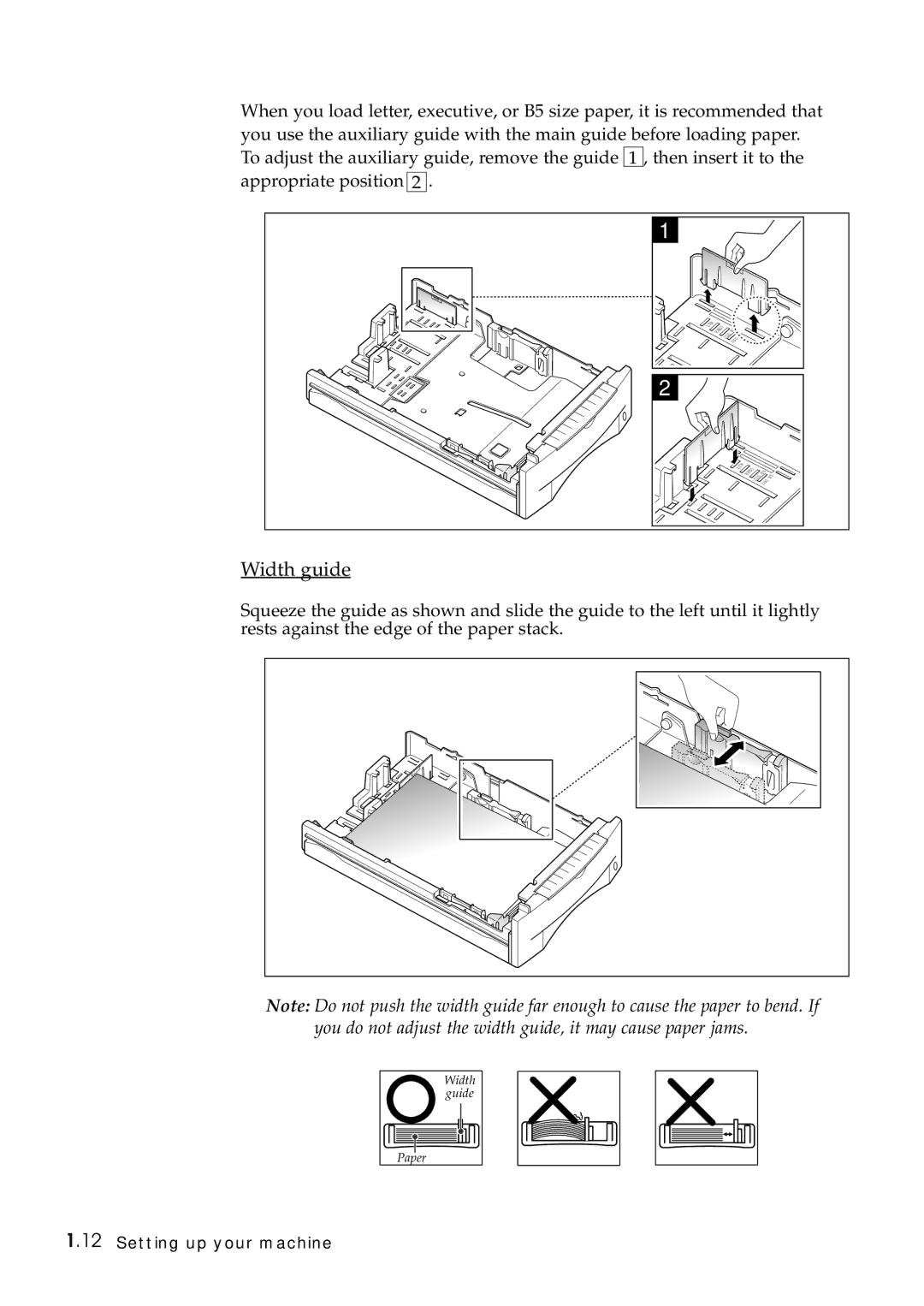 Samsung Msys 6750 manual Width guide 