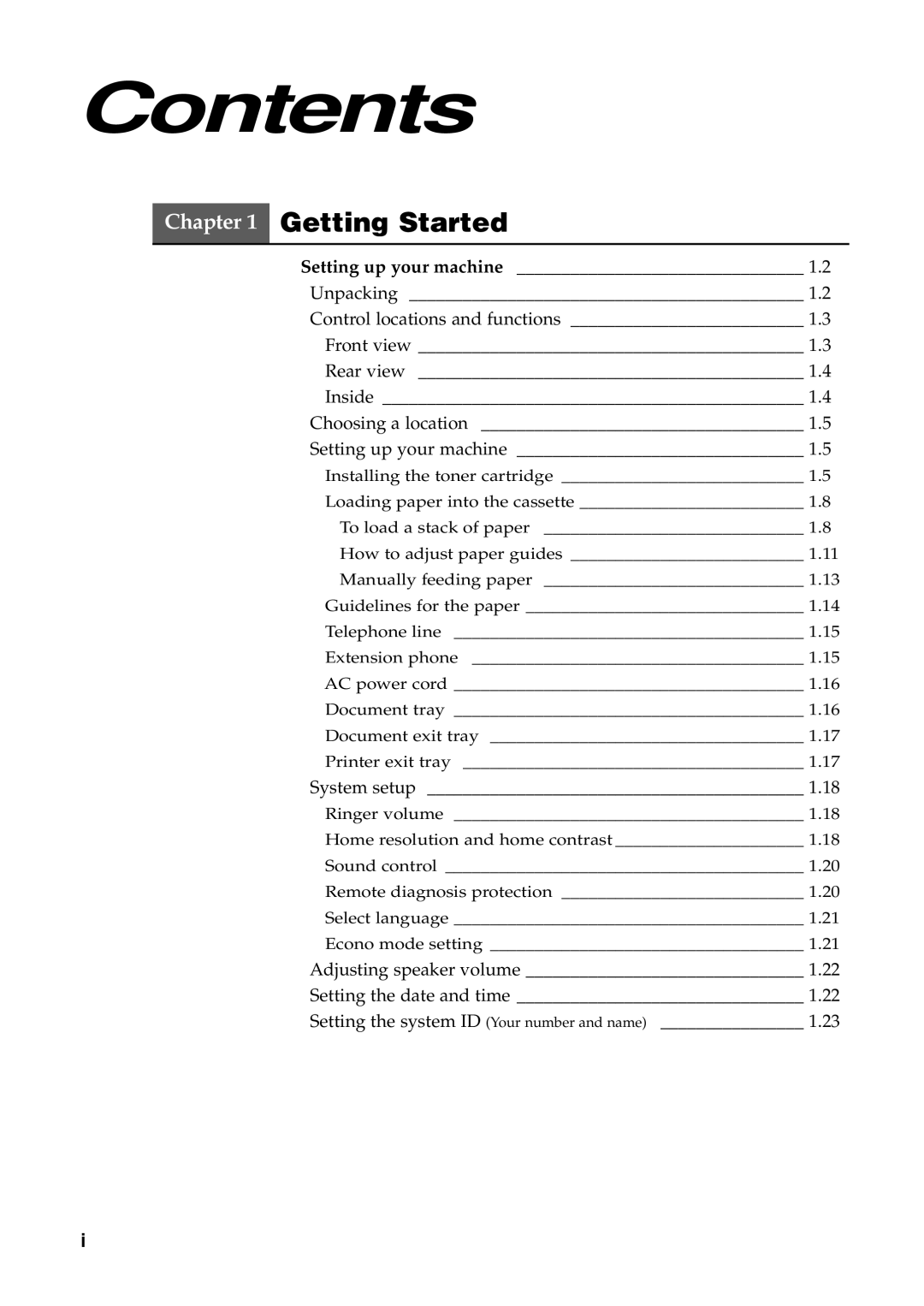 Samsung Msys 6750 manual Contents 