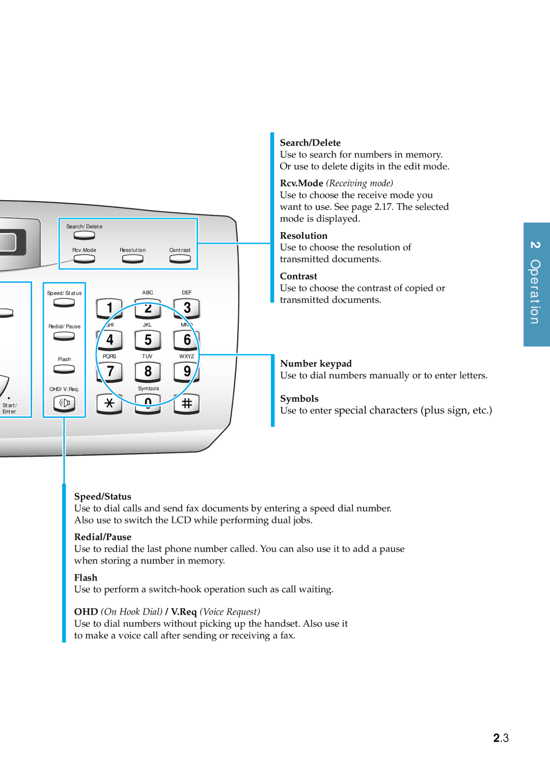 Samsung Msys 6750 manual Use to enter special characters plus sign, etc 