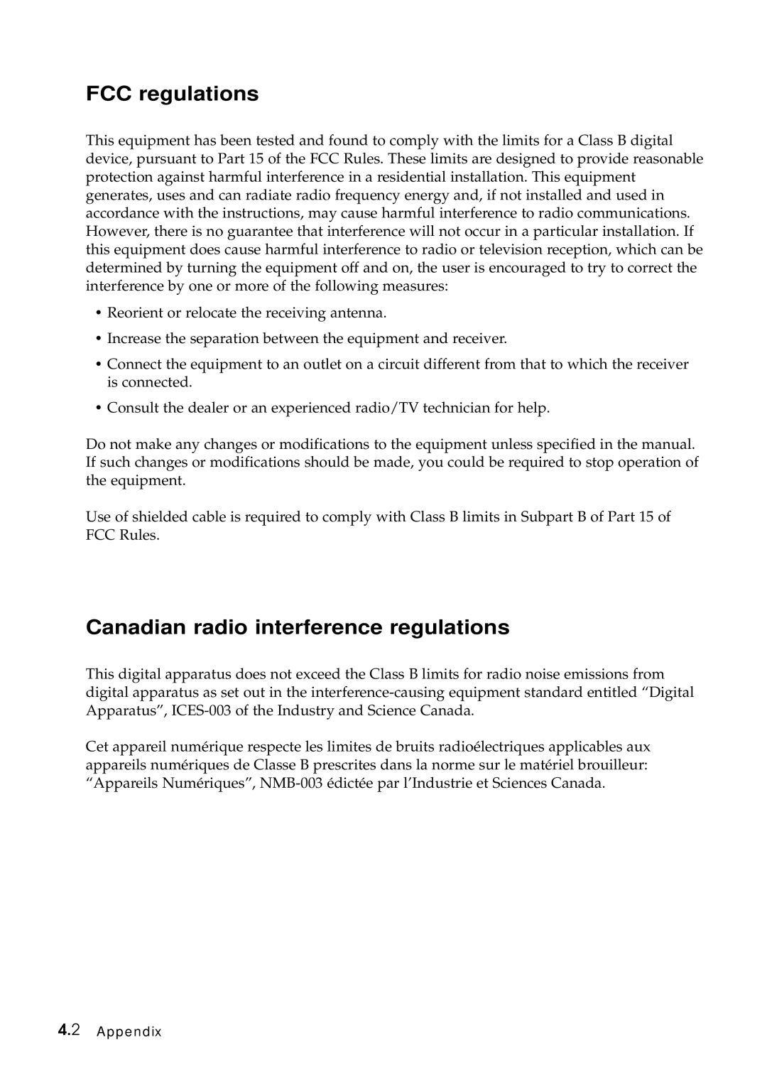 Samsung Msys 6750 manual FCC regulations, Canadian radio interference regulations 