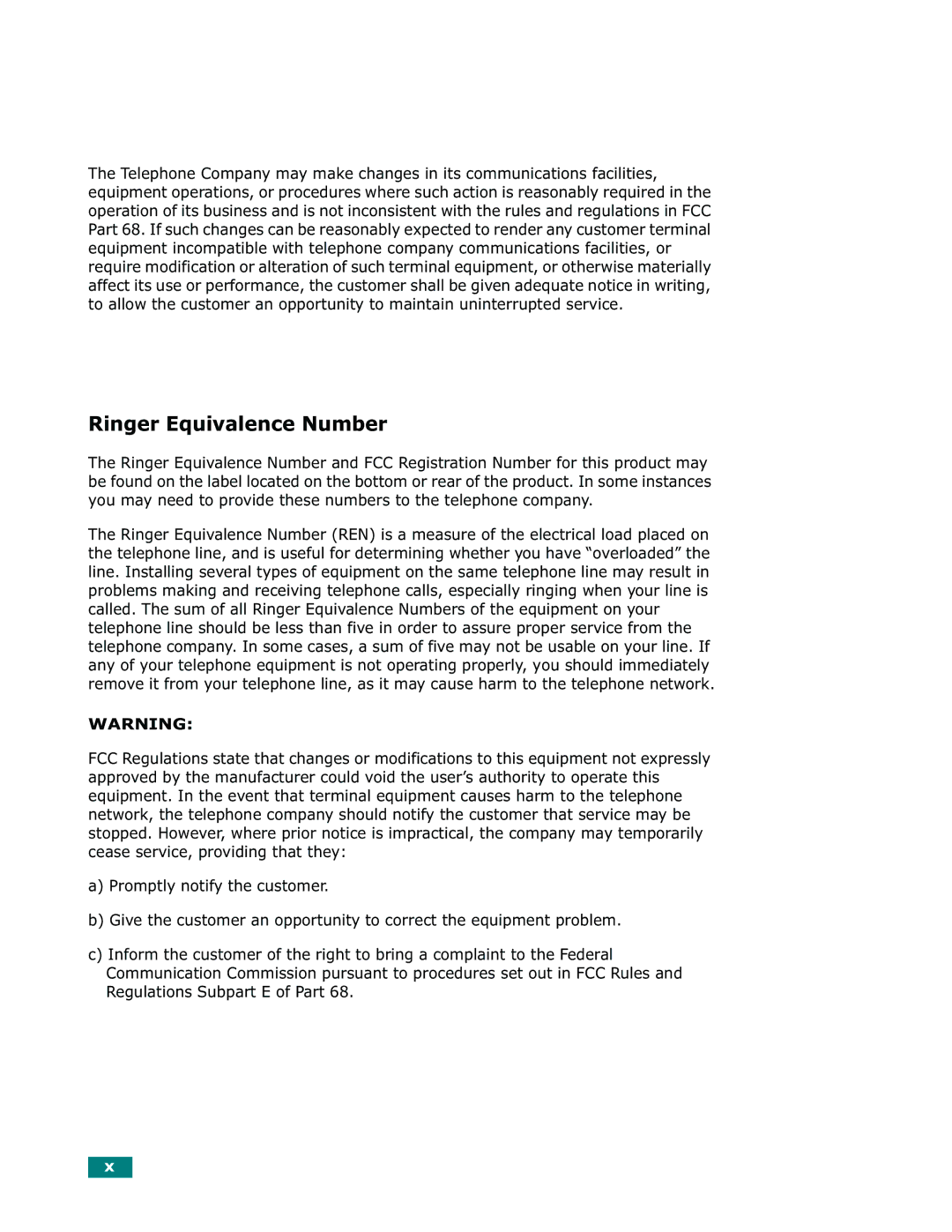 Samsung Msys 835P, Msys 830, Msys SF-830 manual Ringer Equivalence Number 