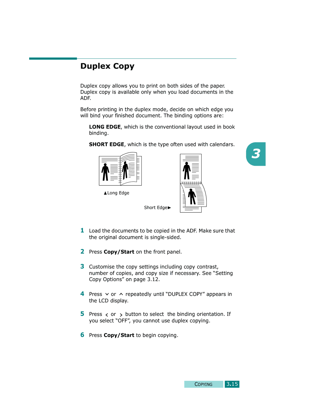 Samsung Msys 830, Msys SF-830, Msys 835P manual Duplex Copy 