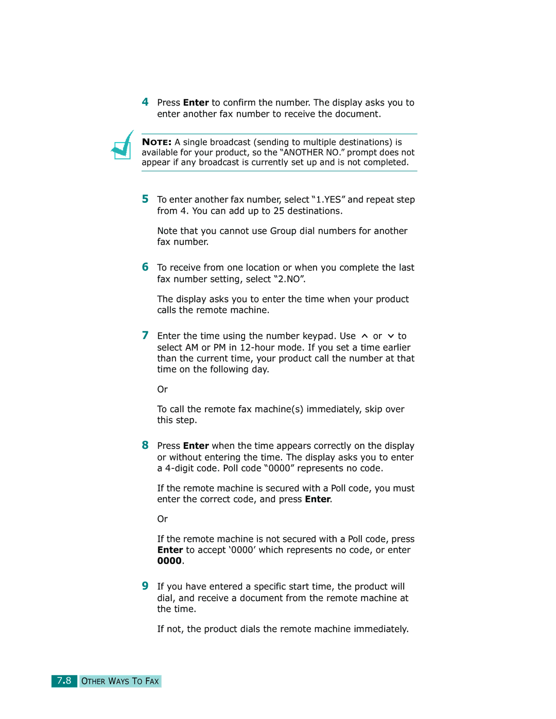 Samsung Msys 830, Msys SF-830, Msys 835P manual Other Ways to FAX 