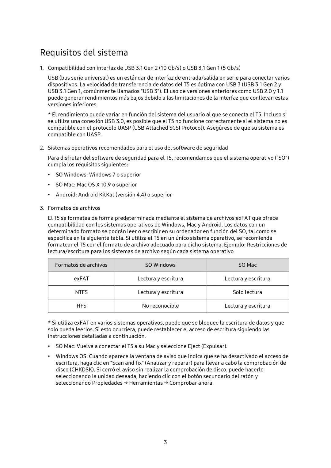 Samsung MU-PA500B/EU, MU-PA1T0B/EU, MU-PA250B/EU, MU-PA2T0B/EU manual Requisitos del sistema 