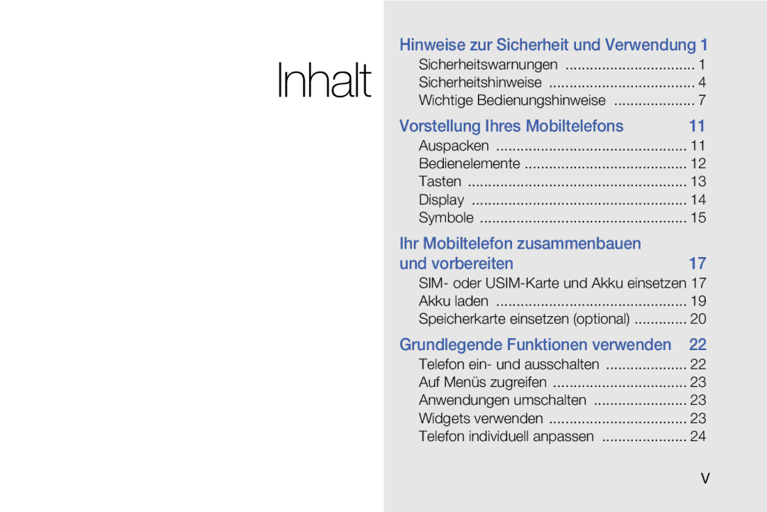 Samsung MUGM8800DKASTD manual Hinweise zur Sicherheit und Verwendung, Grundlegende Funktionen verwenden 