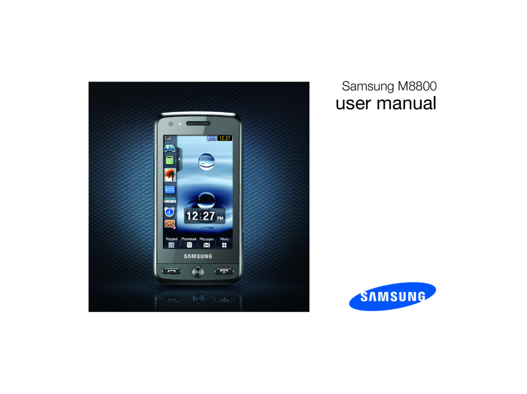 Samsung MUGM8800DKASTD manual Samsung M8800 