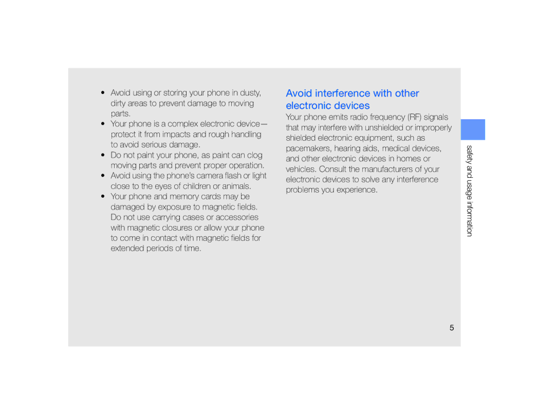 Samsung MUGM8800DKASTD manual Avoid interference with other electronic devices 