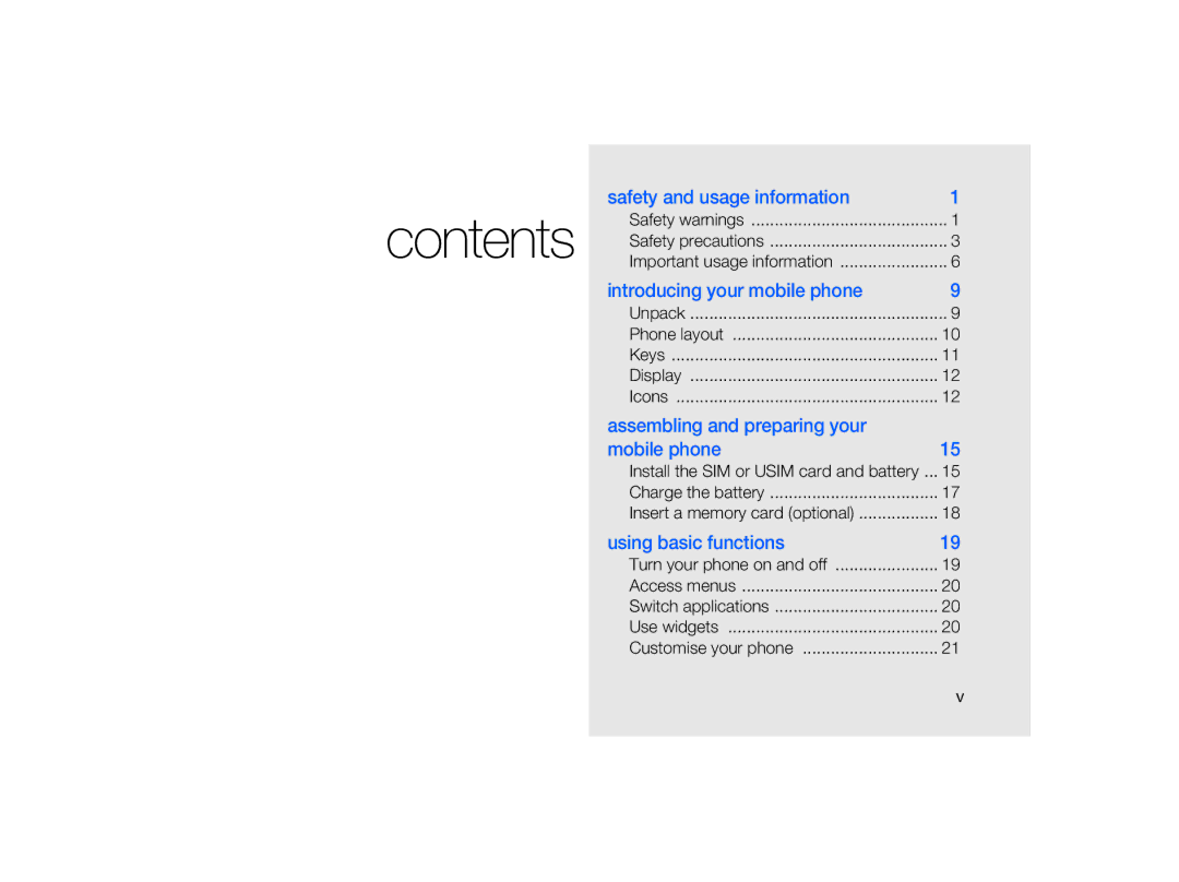 Samsung MUGM8800DKASTD manual Contents 