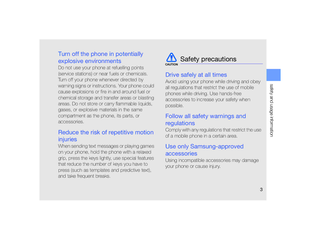 Samsung MUGM8800DKASTD manual Safety precautions 