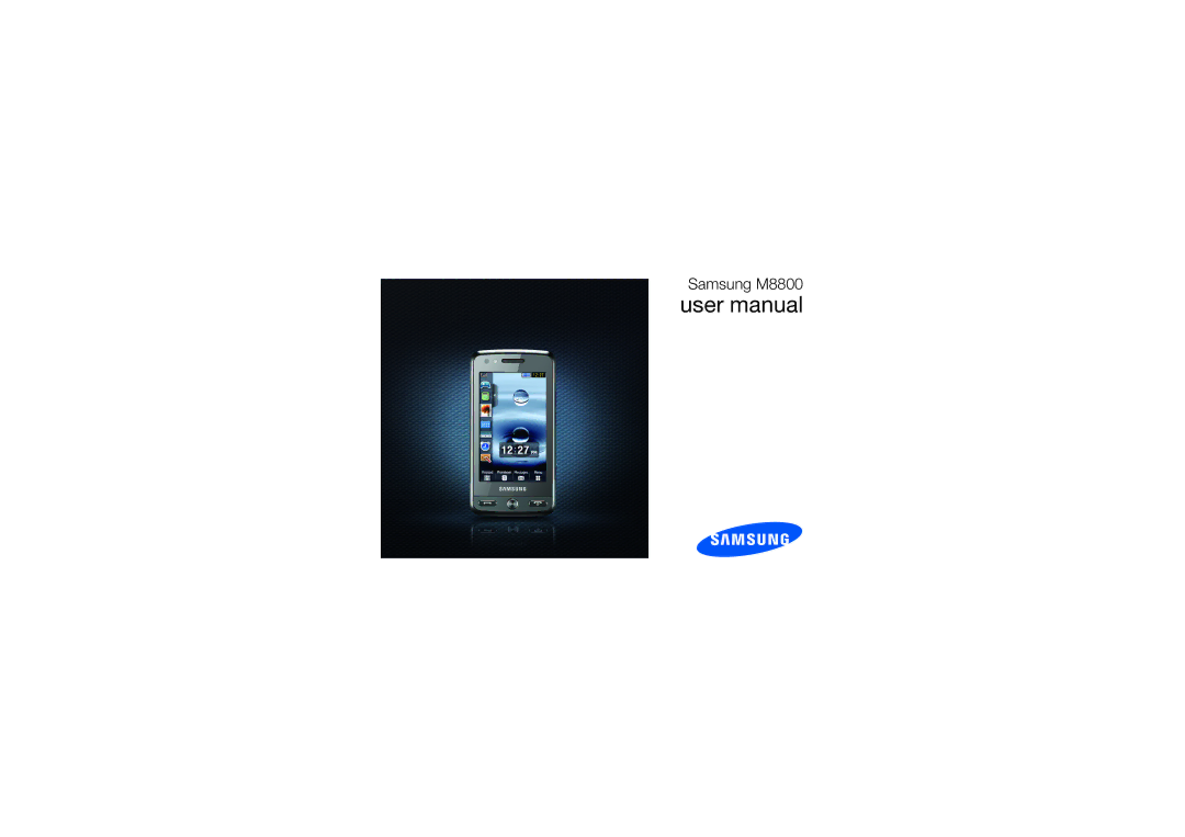 Samsung MUGM8800DKASTD manual Samsung M8800 