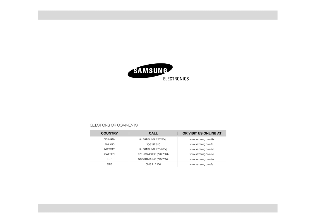 Samsung MW102N-S/XEE manual 