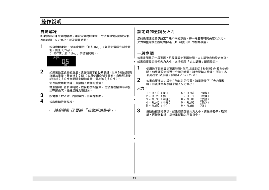 Samsung MW1060WA/KON manual 4567 