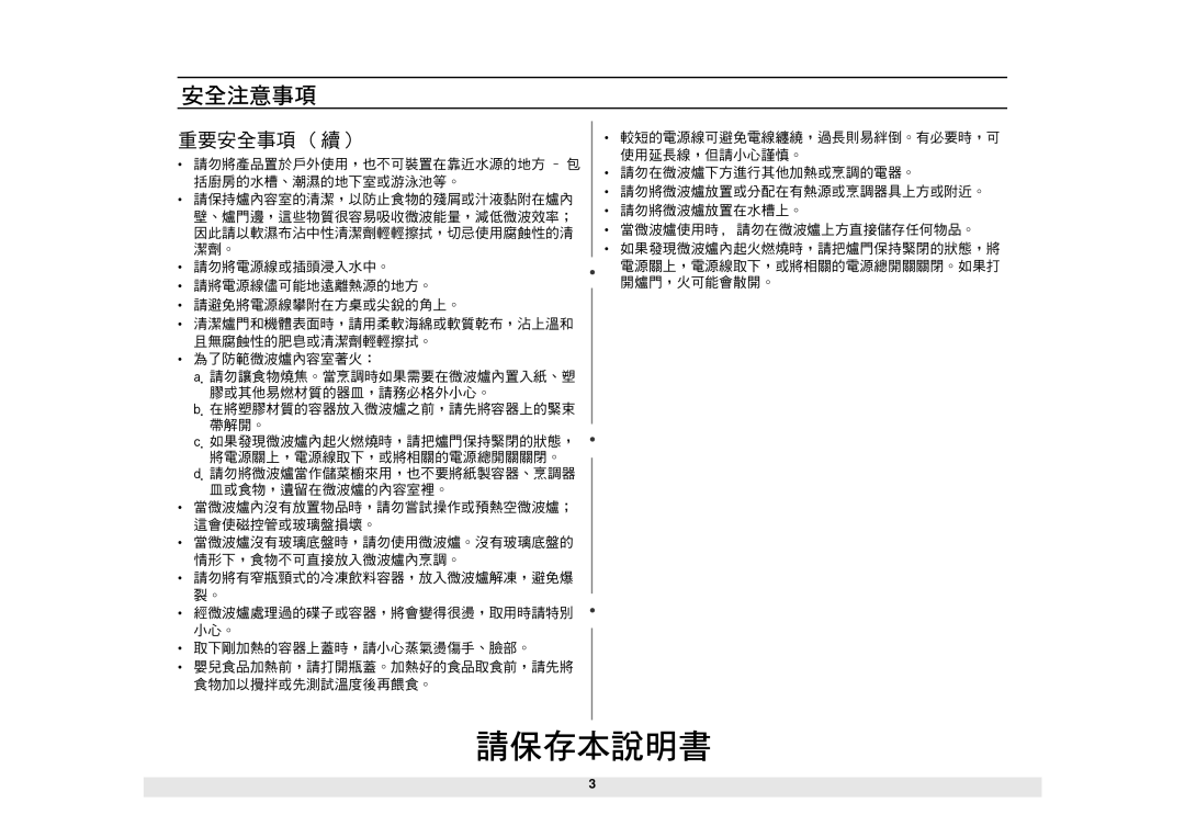 Samsung MW1060WA/KON manual 