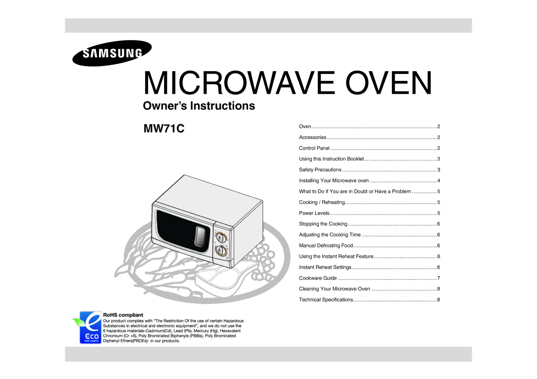 Samsung MW71C/XEH, MW71C/BOL manual Микровълнова Фурна 