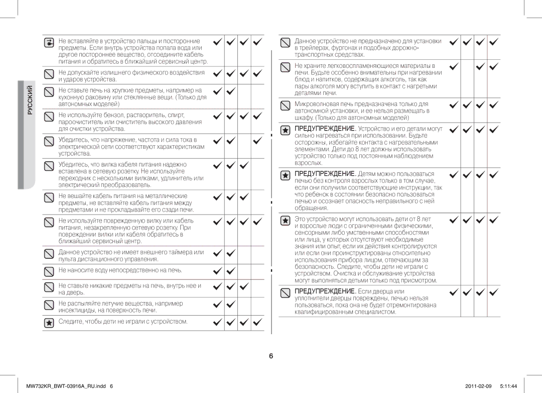 Samsung MW732KR-X/BWT manual Это устройство могут использовать дети от 8 лет 