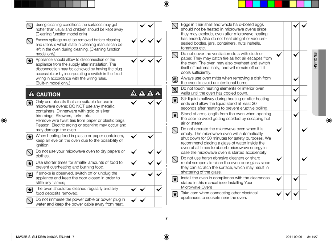 Samsung MW73B-S/SLI, MW73B/SLI manual Paper. They may catch fire as hot air escapes from 