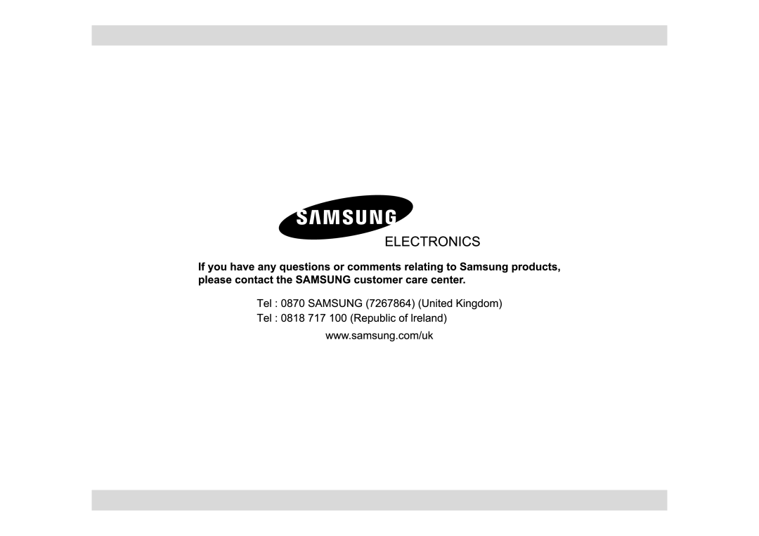 Samsung MW83Z technical specifications 