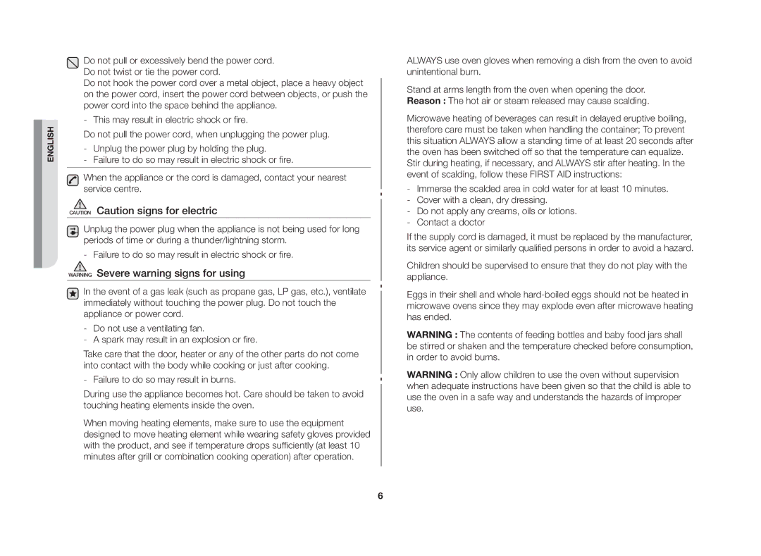 Samsung MW86N-S/XSV manual English 