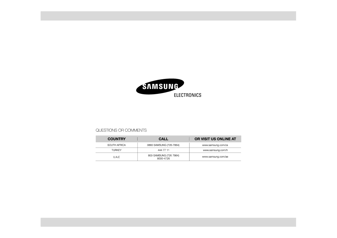 Samsung MW872-S/SLI manual 