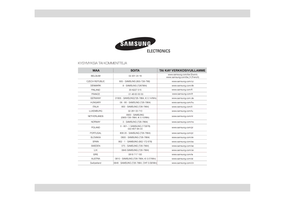 Samsung MW872/XEE manual 