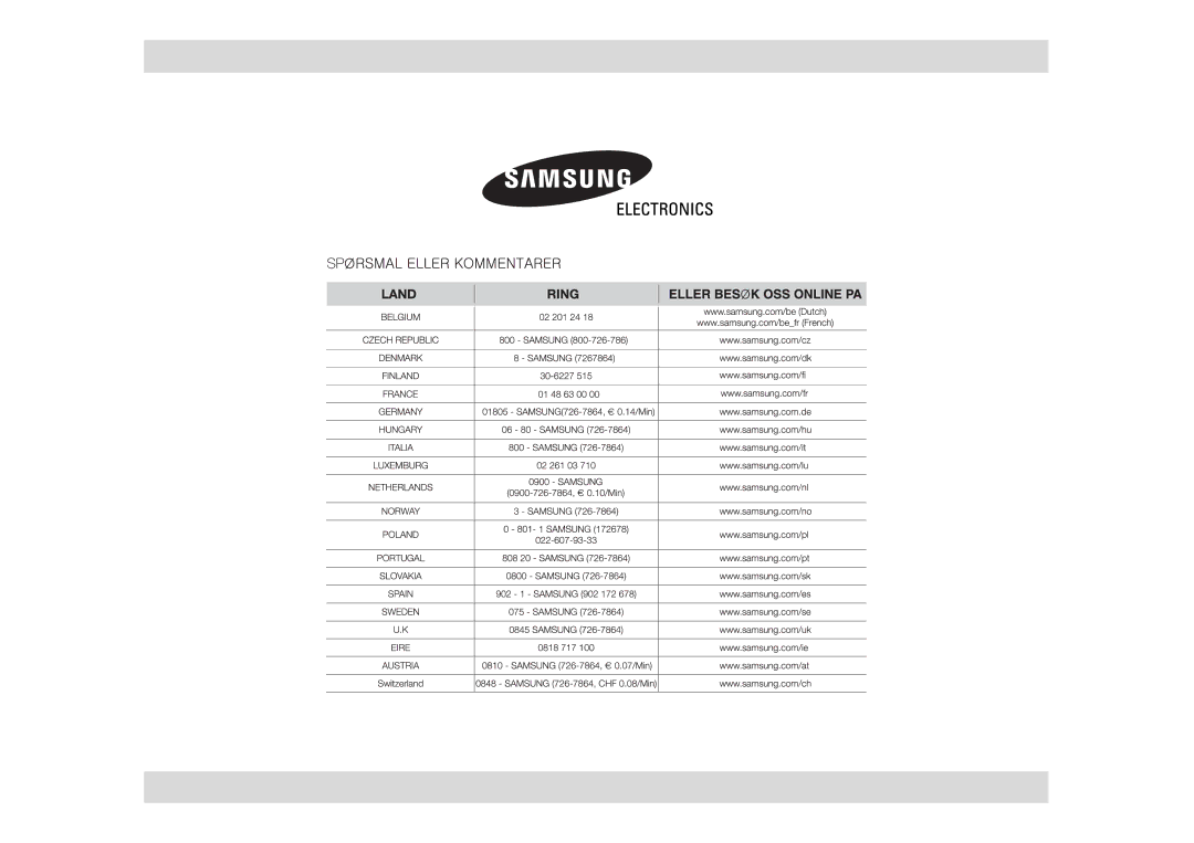 Samsung MW872/XEE manual 