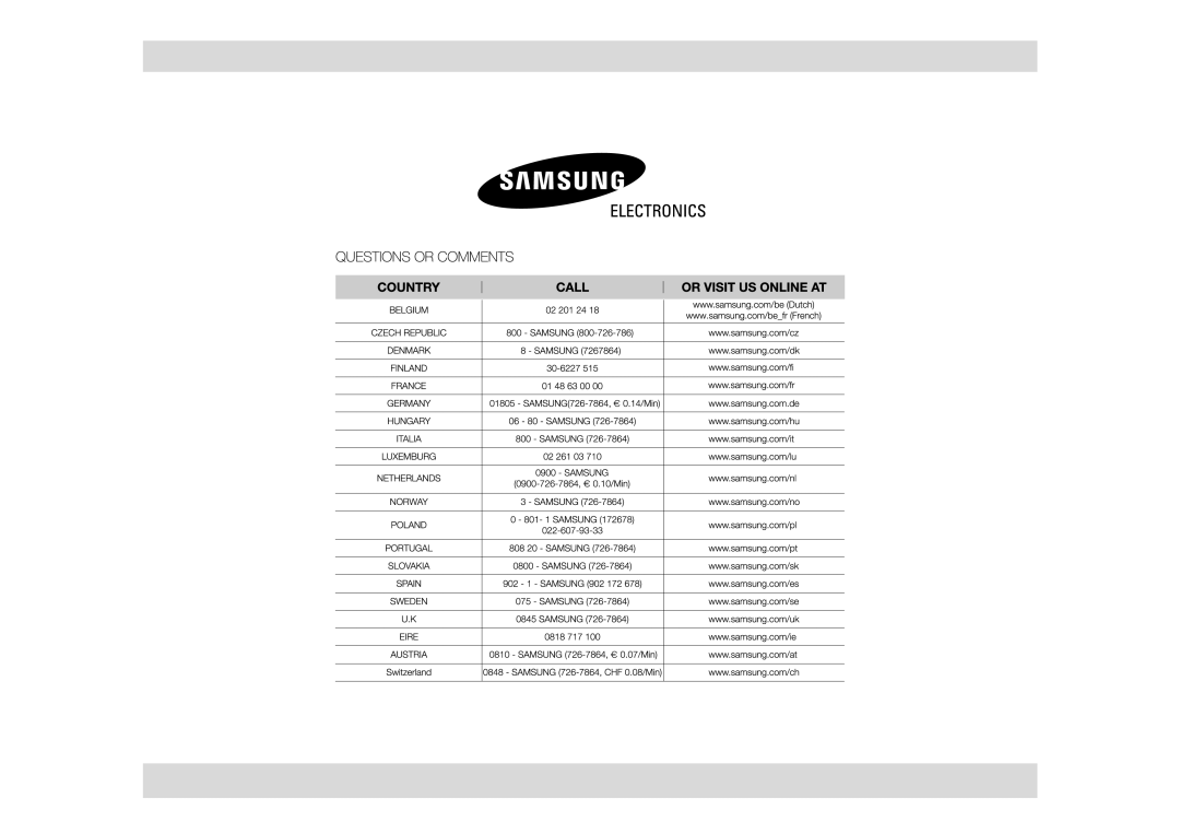 Samsung MW89AST/XEH manual 