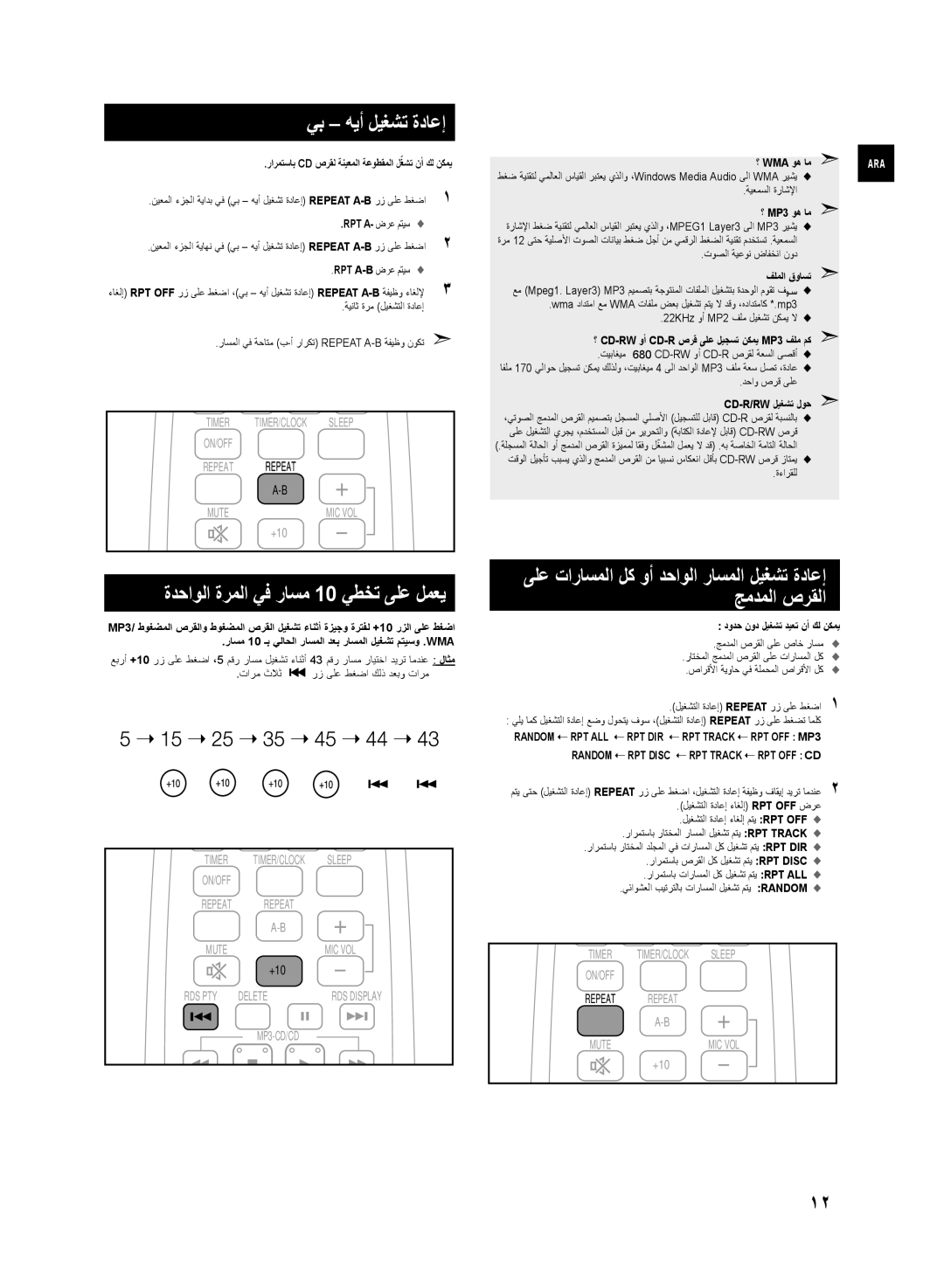 Samsung MX-D870/ZN, MX-D870/UM manual يب هيأ ليغشت ةداعإ, ةدحاولا ةرملا يف راسم 10 يطخت ىلع لمعي 